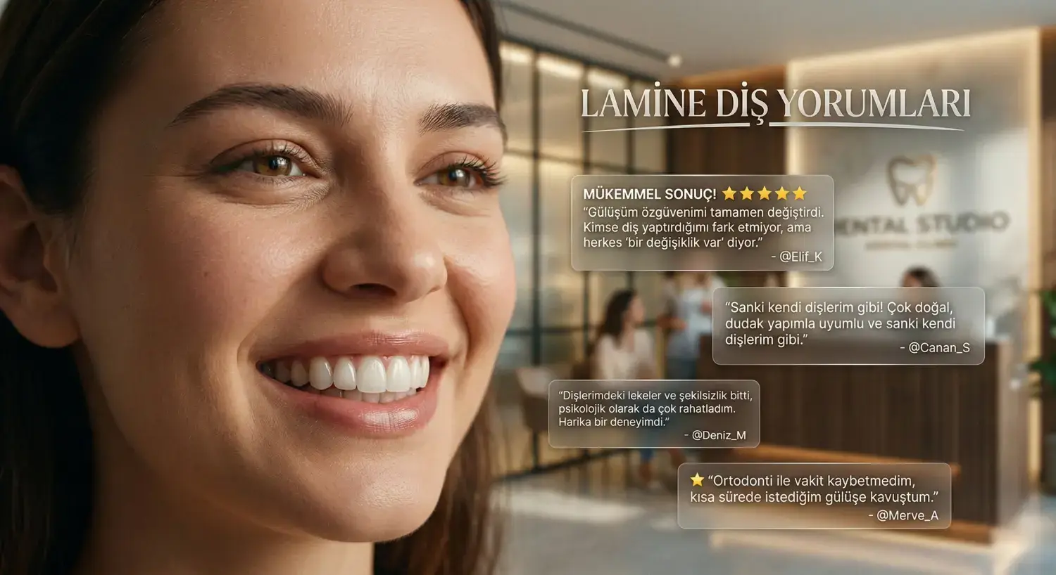 Lamine Diş Yaptıranların Yorumları ve Bursa'da Lüks Porselen Lamina Sonucu